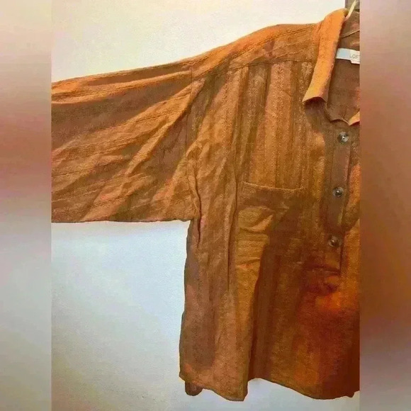 Loft size L women’s pullover button up - Picture 2 of 7